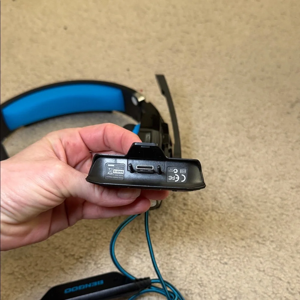 Blue and Black Gaming Headset